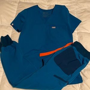 Figs alps blue scrubs